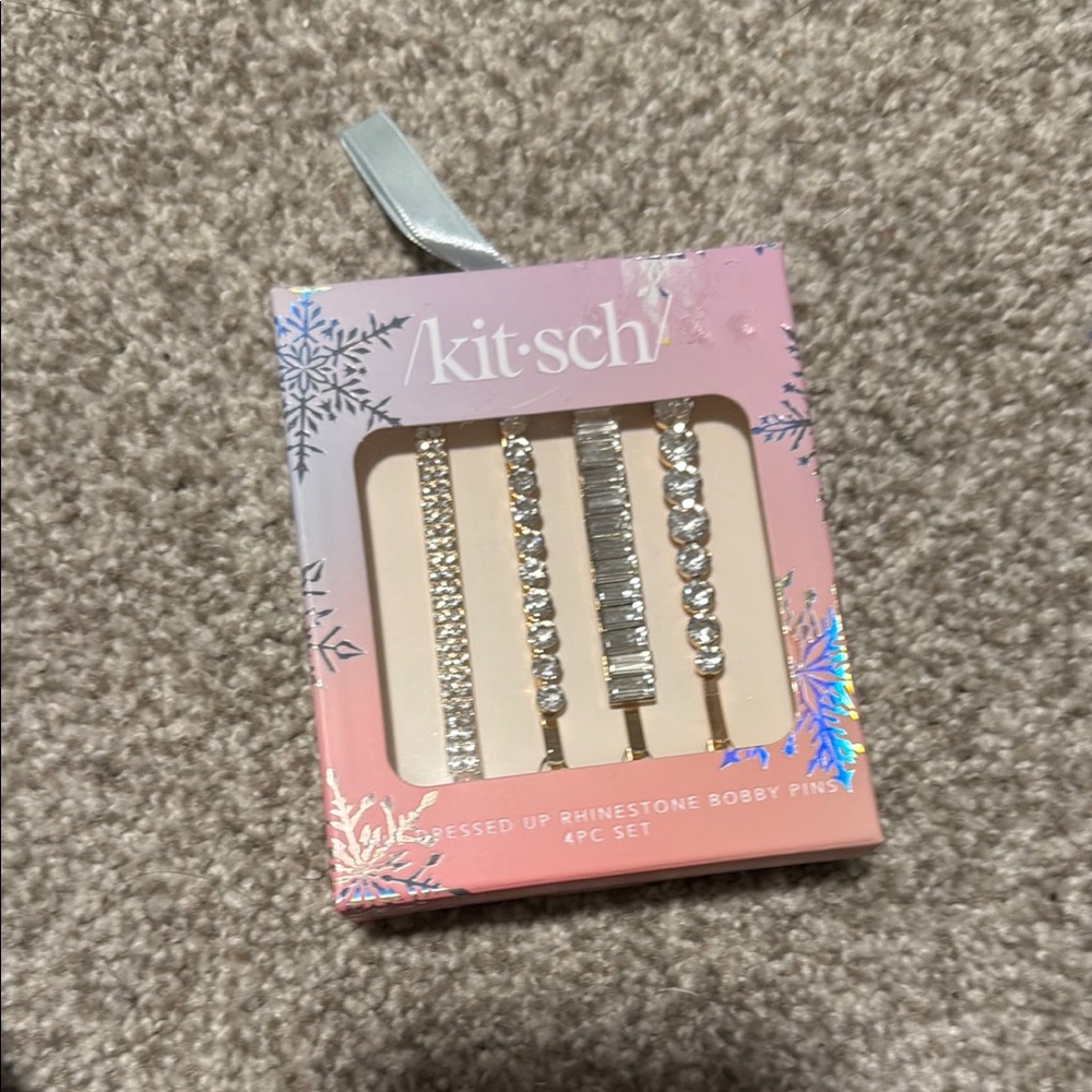 Kitsch Sparkling Rhinestone Hair Pins - Gold and Silver